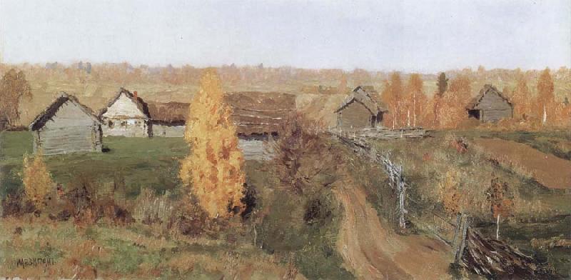 Isaac Levitan Golden Autumn,in the Village